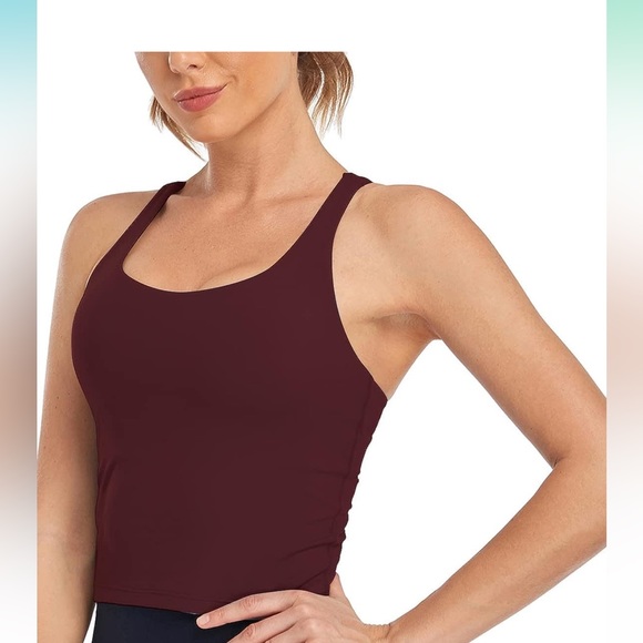heynuts Other - HeyNuts Longline Zeal Bras Medium Impact Wirefree Sports Bras Workout Tank Top